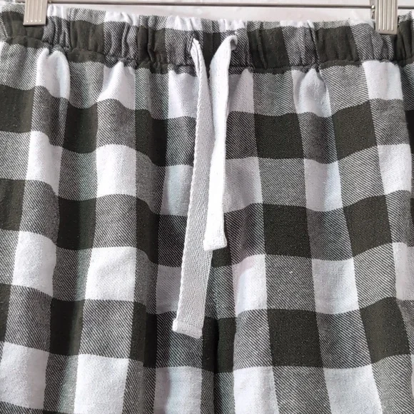 Jaclyn Intimates - Women's Green Plaid Flannel PJ Pants, Medium - Picture 2 of 4